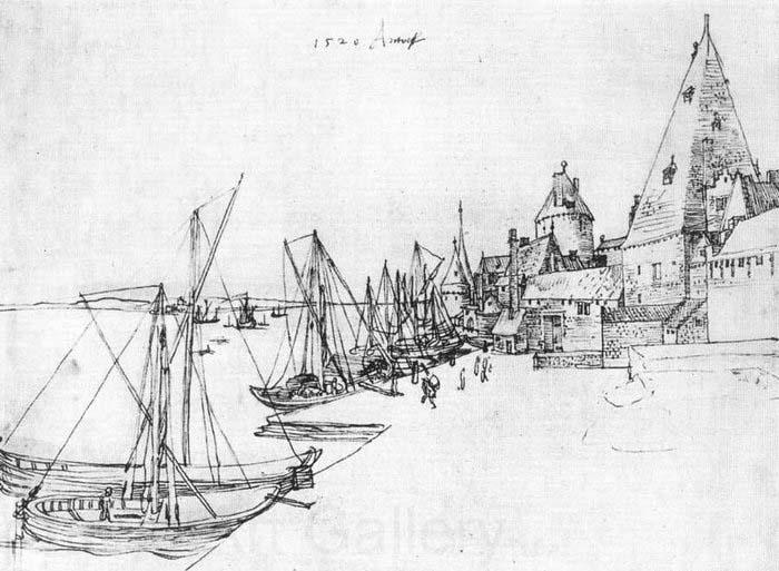 Albrecht Durer Antwerp Harbour